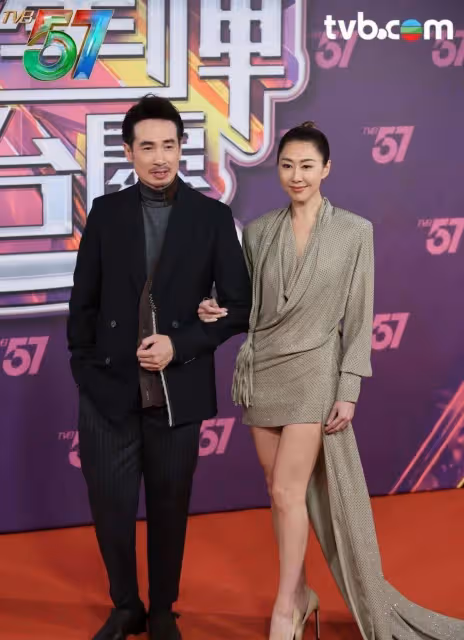 TVB 57周年慶典星光熠熠,蔡思貝三換造型驚艷,塗毓麟攜女友亮相