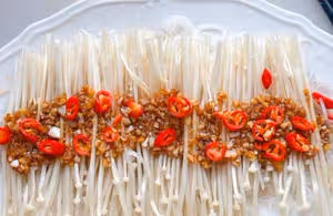 蒜蓉粉絲金針菇