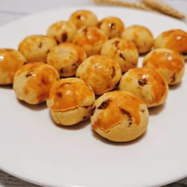 又香又酥的提子奶酥球