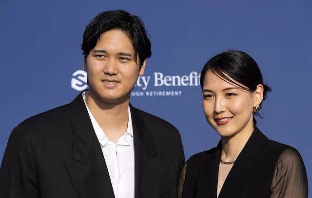 日本棒球明星大谷翔平與其妻子獲評日本「最理想名人夫婦」