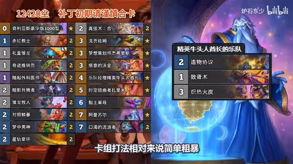 《爐石傳說》22日補丁後高勝率卡組分享