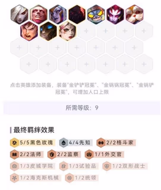 《雲頂之弈》黑玫先知變種陣容分享