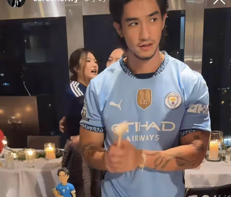 香港星二代慶祝28歲生日，繼承母親基因顏值高，身材健碩胸肌發達