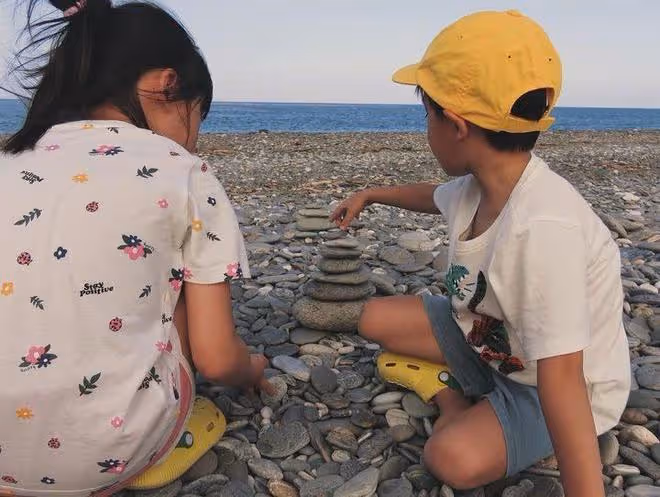 福原愛7歲女兒長漂亮了,江宏傑帶著姐弟在台北的生活好溫馨