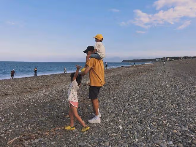 福原愛7歲女兒長漂亮了，江宏傑帶著姐弟在台北的生活好溫馨