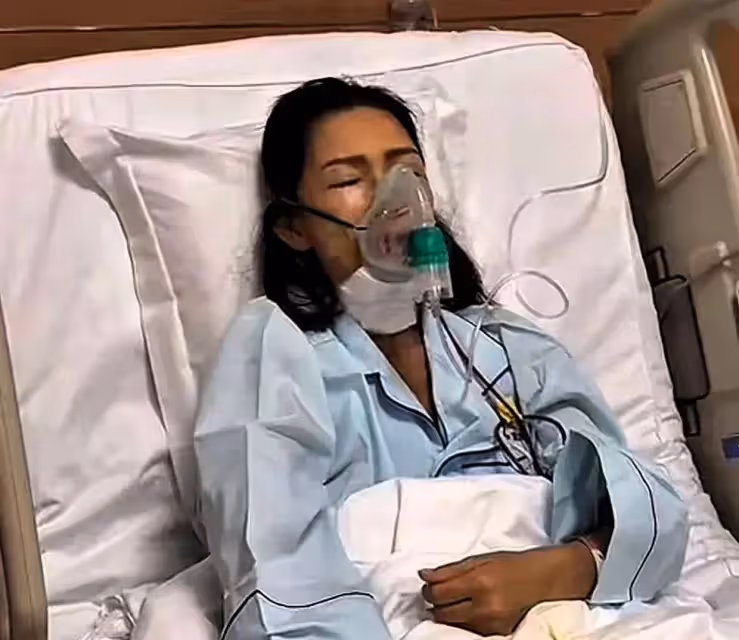 張咪第三次患癌術後照曝光,面容憔悴讓人心疼,外籍老公貼身照顧