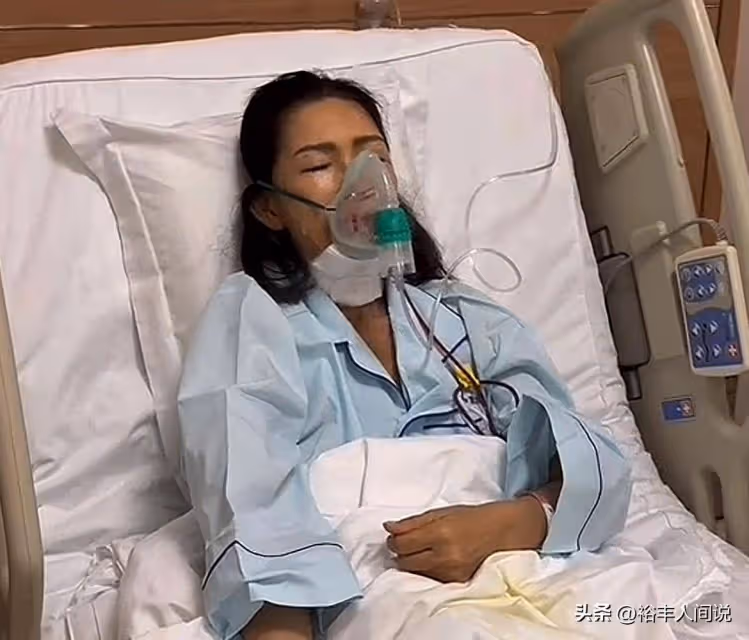 張咪三次患癌後報平安!半邊舌頭已切除,外籍老公攙扶女兒未現身