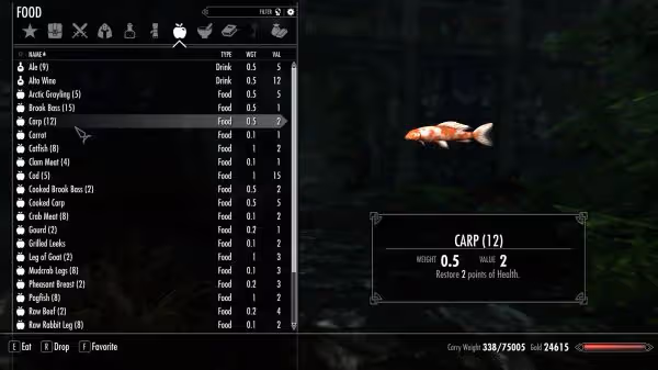 《上古捲軸5》十周年紀念版釣魚玩法攻略