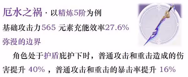 《原神》厄水之禍定位與適用角色分析
