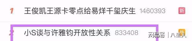 三觀炸裂!小s承認許雅鈞有私生子,稱接受開放性婚姻,言辭太勁爆