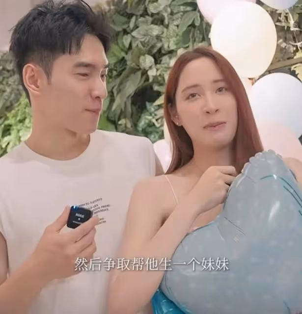 歐陽妮妮最新孕照曝光，孕肚又大又圓四肢仍纖細，臨近產期狀態好
