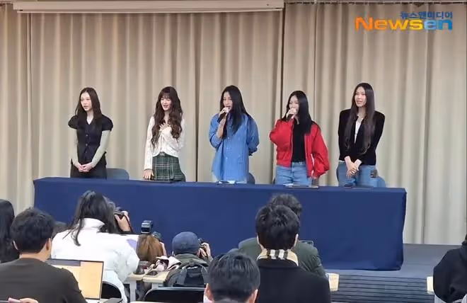 韓娛大事件!New Jeans出席記者會宣布解約,想和閔熙珍在共事