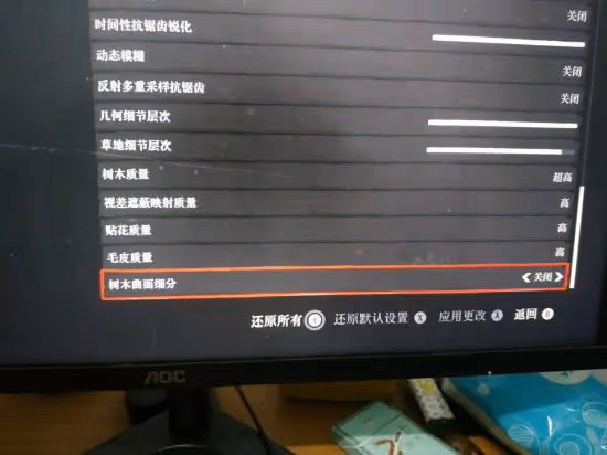 《荒野大鏢客2》畫面設置選項參考