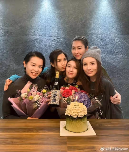圈中姐妹為TVB花旦慶生!壽星被贊似少女,一瓶清酒疑泄露新戀情