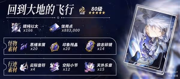 《崩壞:星穹鐵道》星期日養成材料需求一覽