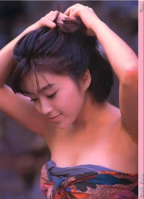 日本女星酒井法子寫真美爆了!雪膚玉貌大長腿性感火辣