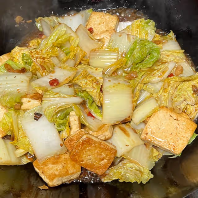 娃娃菜燉豆腐
