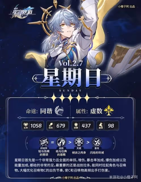 《崩壞:星穹鐵道》星期日全面培養攻略