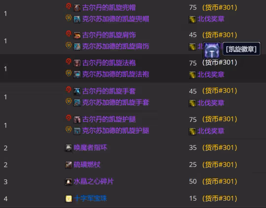 WLK懷舊服P3牌子裝兌換攻略 全職業凱旋紋章兌換優先級