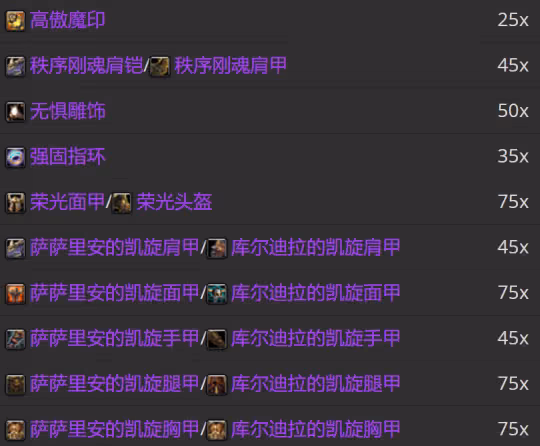 WLK懷舊服P3牌子裝兌換攻略 全職業凱旋紋章兌換優先級