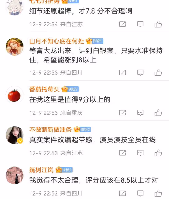 7.8分，今年的「劇王」打低了