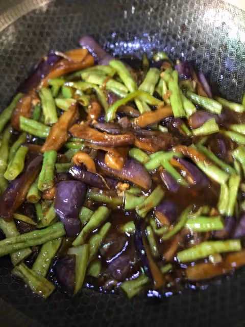 超級下飯的豆角燒茄子