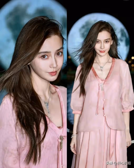 Angelababy直播賣羽絨服,顏值回春溫柔又甜美,宣布明年正式復出