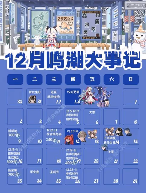 《鳴潮》12月活動一覽