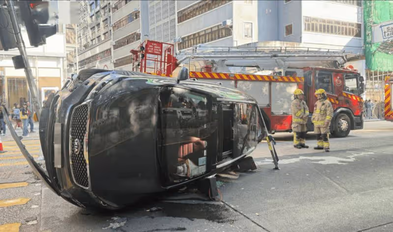 香港知名女星突發車禍!市民合力救出送院!事後發文感謝!