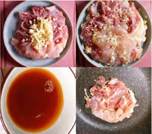 照燒蒜香版雞腿飯的做法