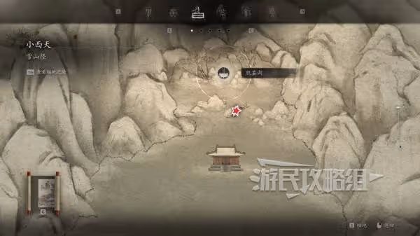 《黑神話:悟空》第三回蒲團位置地圖
