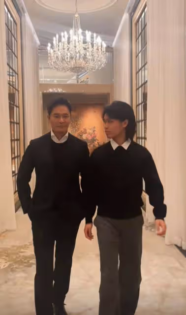 離婚後郭晉安攜16歲兒子出鏡，皮膚黑個矮，丑帥沒遺傳爸爸的顏值