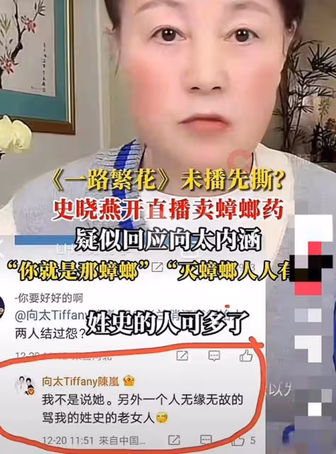史曉燕終於爆發！怒斥向太：你太嘴賤，有本事別帶節奏