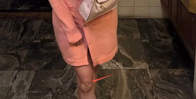 林志穎老婆曬照,40歲依舊美如少女,右腿膝蓋摔傷貼大塊人工皮
