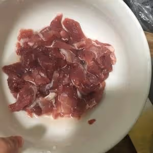 炒滑嫩腌肉法