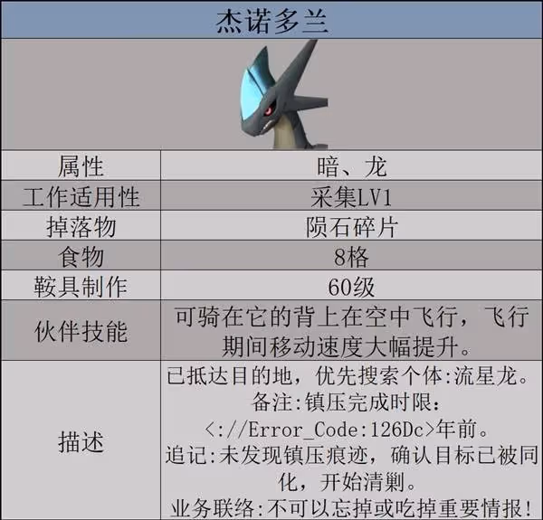 《幻獸帕魯》傑諾多蘭數據及捕捉方式一覽
