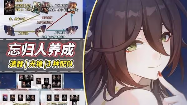 《崩壞:星穹鐵道》忘歸人遺器及光錐推薦