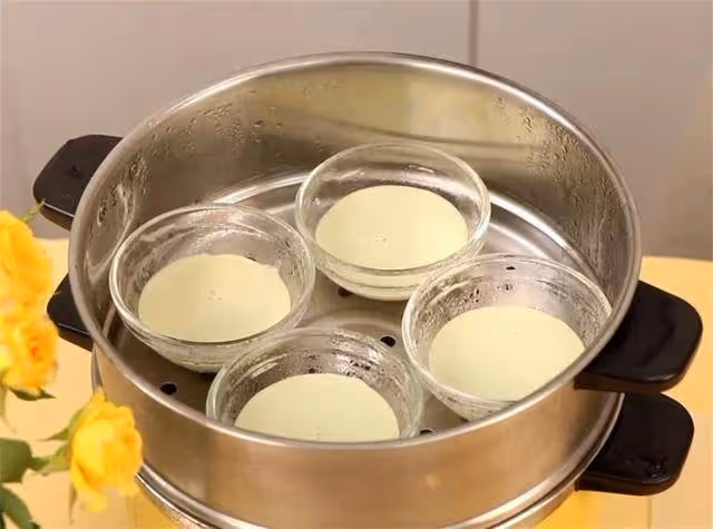 滿屋飄香的斑斕奶酪夾心缽仔糕,色香味俱全,好看又好吃