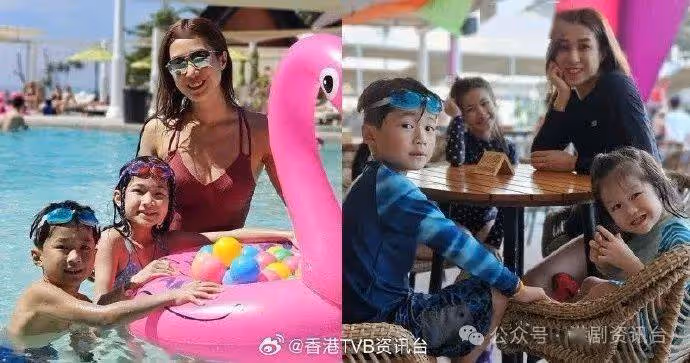 鍾嘉欣三代同堂飛布吉過聖誕 罕甫泳衣照曬白滑長腿