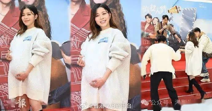 TVB女星臨盆在即重了30磅!蕭正楠稱孕妻翠如佗得穩定
