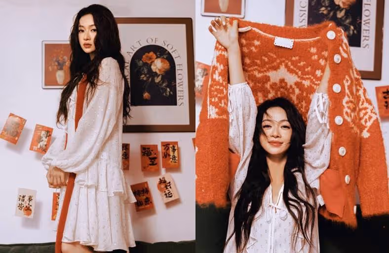 吳謹言快生了!剪成短髮好坐月子,老公照顧周到幫拉拉鏈整理衣服