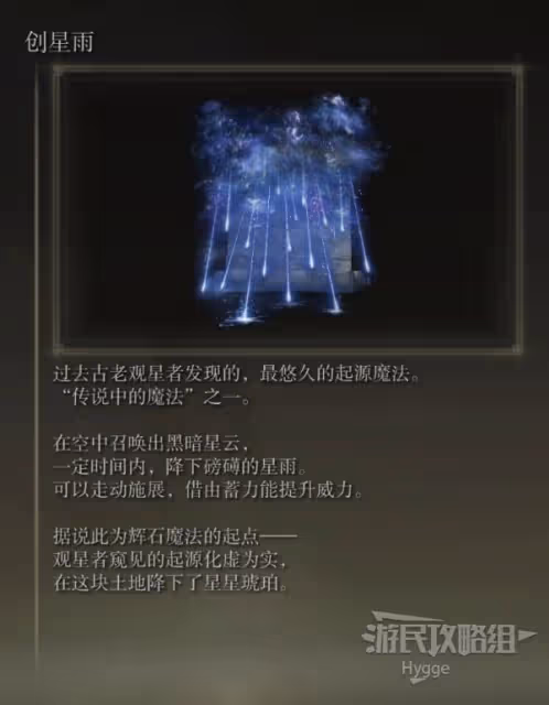 《艾爾登法環》創星雨魔法獲取方式