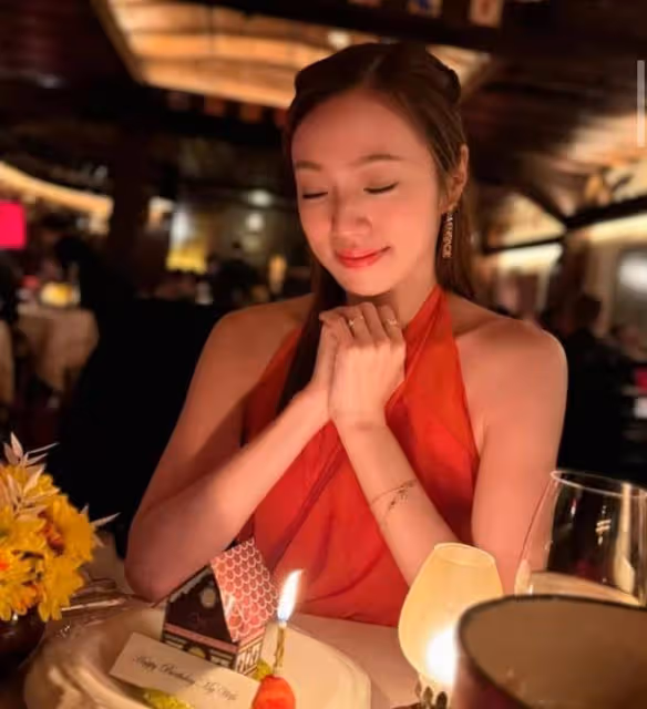 恩愛!前TVB小花與大10歲老公慶生,結婚14年二人有共識不生子