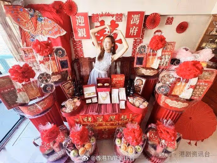 TVB《東張》女神「貓仔下月結婚！過大禮巨型龍鳳鈪兼金頸鍊搶fo
