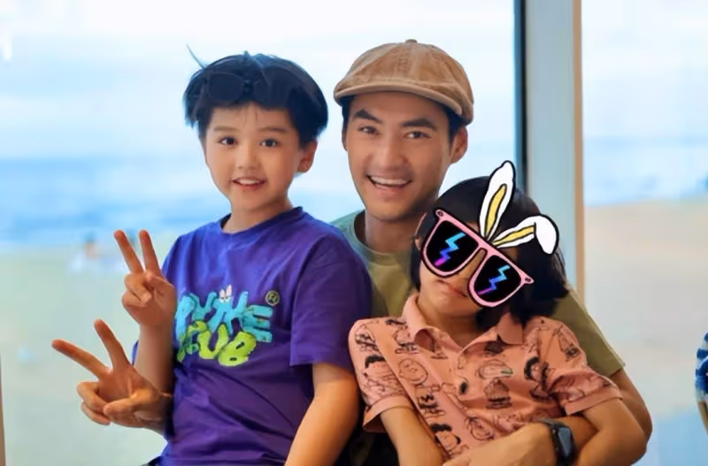 張歆藝袁弘大方曬兒子!6歲「四坨」身高超爸爸腰部,五官隨媽媽