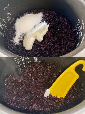過年必備八寶飯-玫瑰花豆沙餡兒的