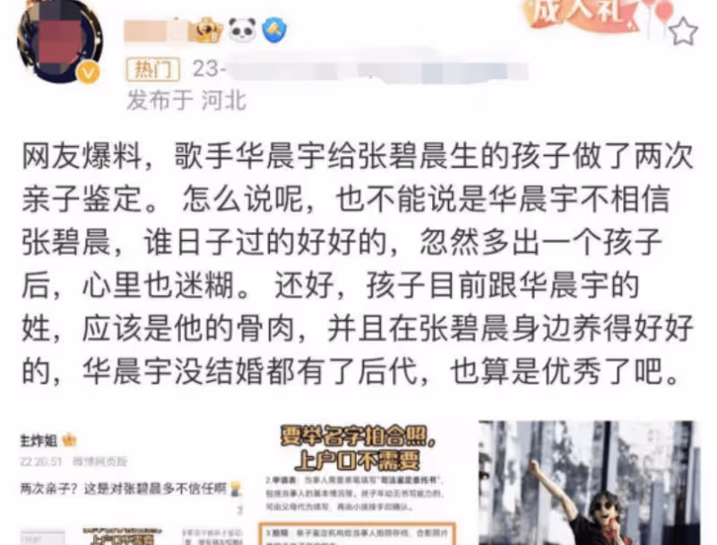 有一種「謀算」叫張碧晨和華晨宇，孩子4歲了，才明白這盤大棋！