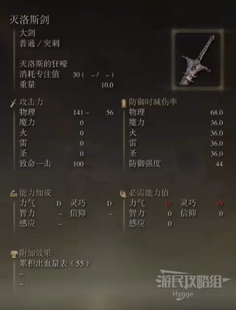 《艾爾登法環》滅洛斯劍面板與獲取攻略