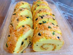香蔥海苔肉鬆芝麻蛋糕卷