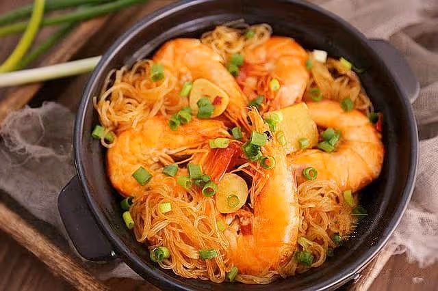 鮮蝦粉絲煲